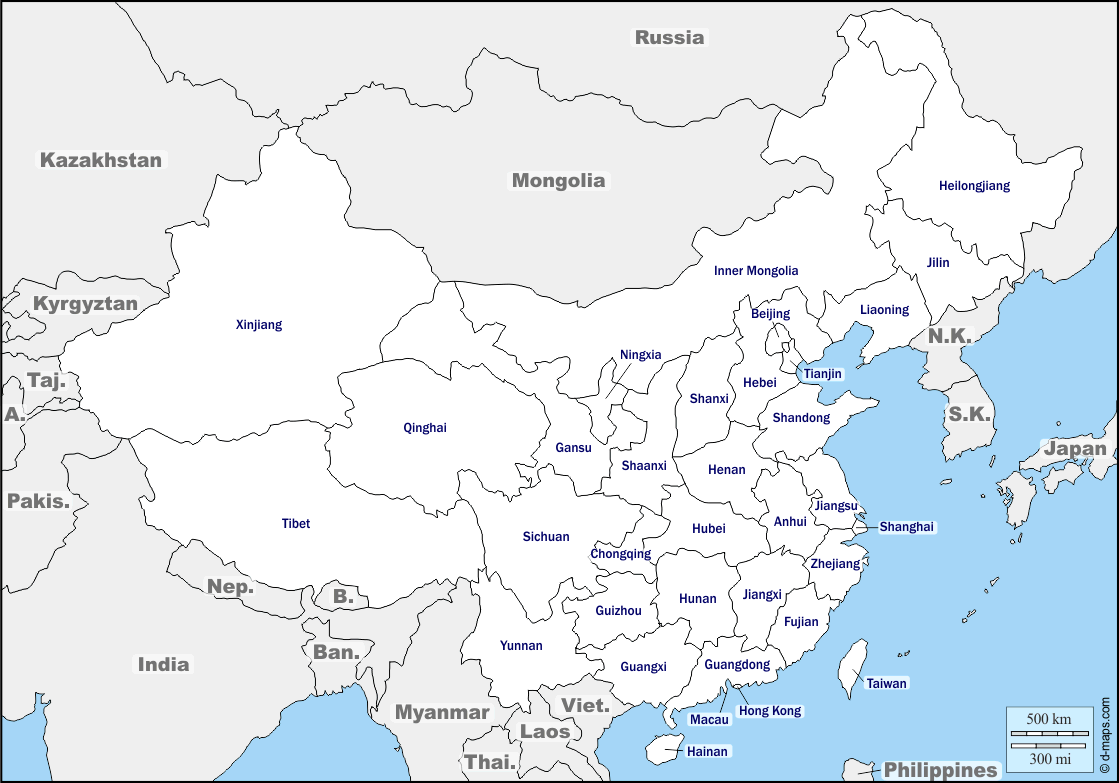 Maps and Locations of China