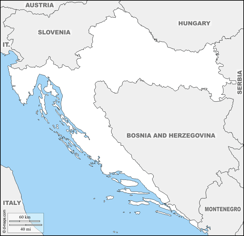 Maps and Locations of Croatia