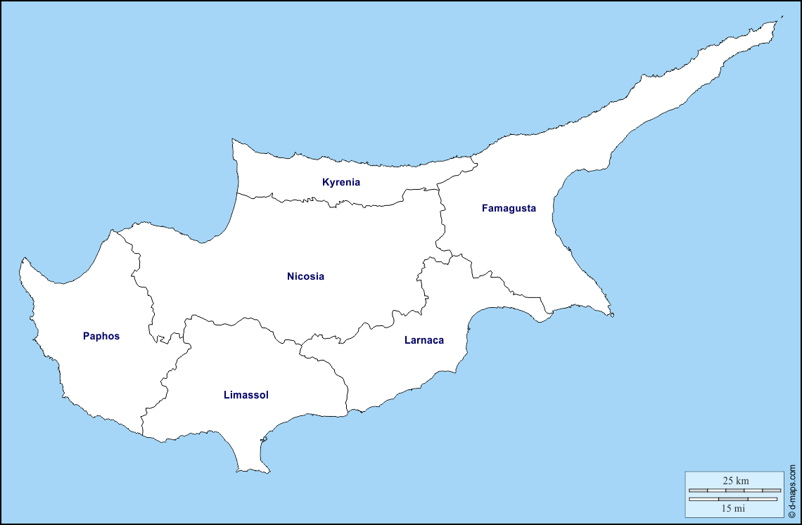 Maps and Locations of Cyprus