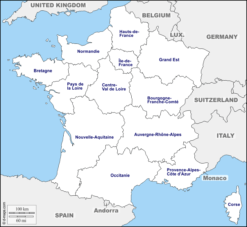 Maps and Locations of France