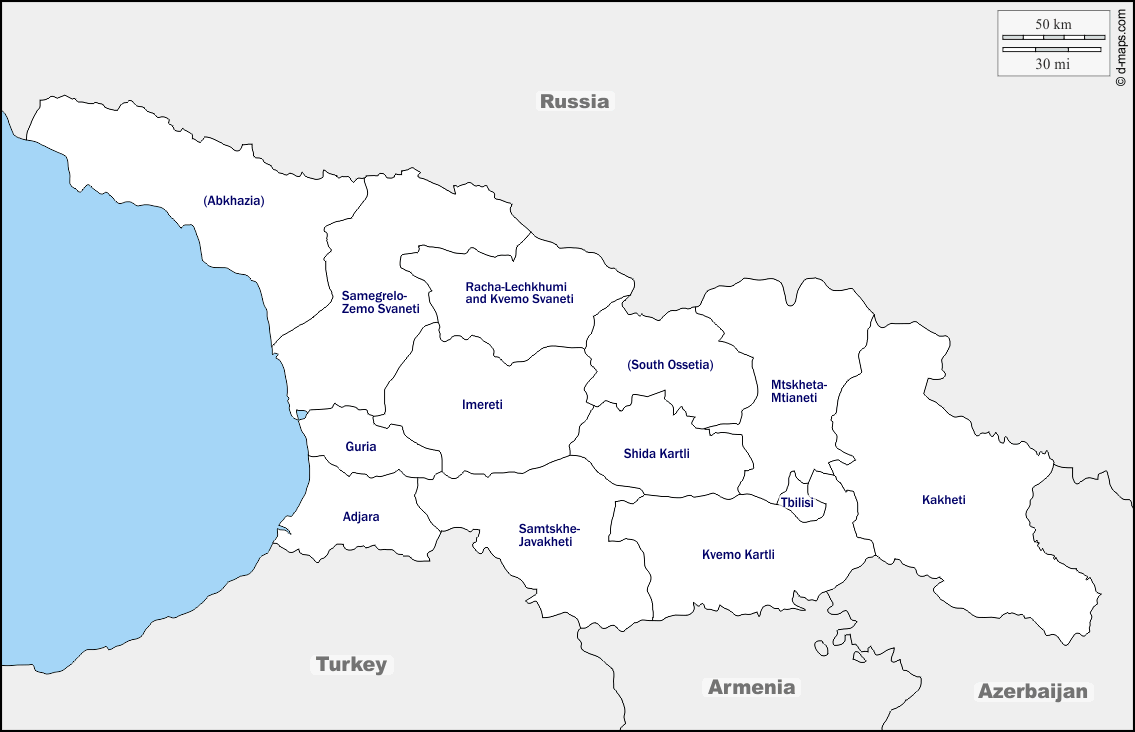 Maps and Locations of Georgia