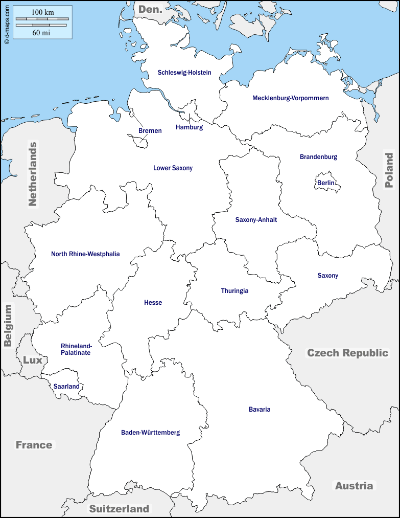 Maps and Locations of Germany