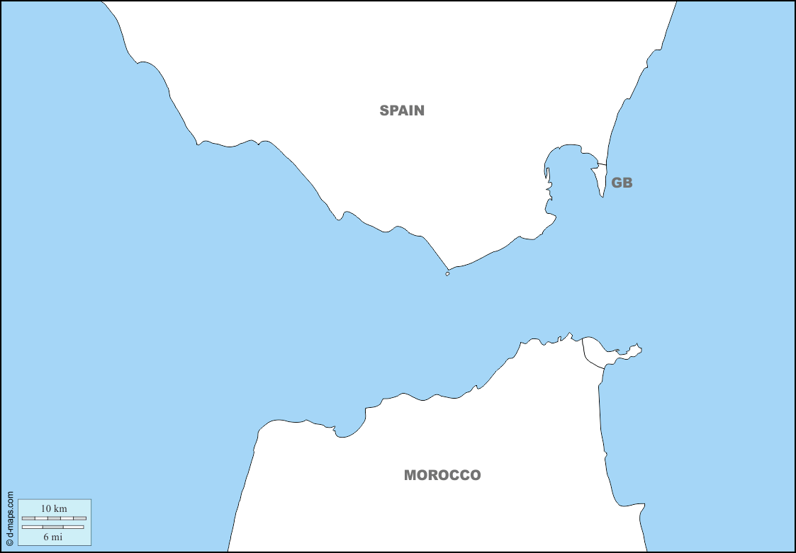 Maps and Locations of Gibraltar