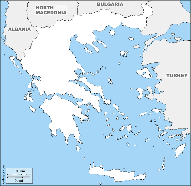 Maps and Locations of Greece