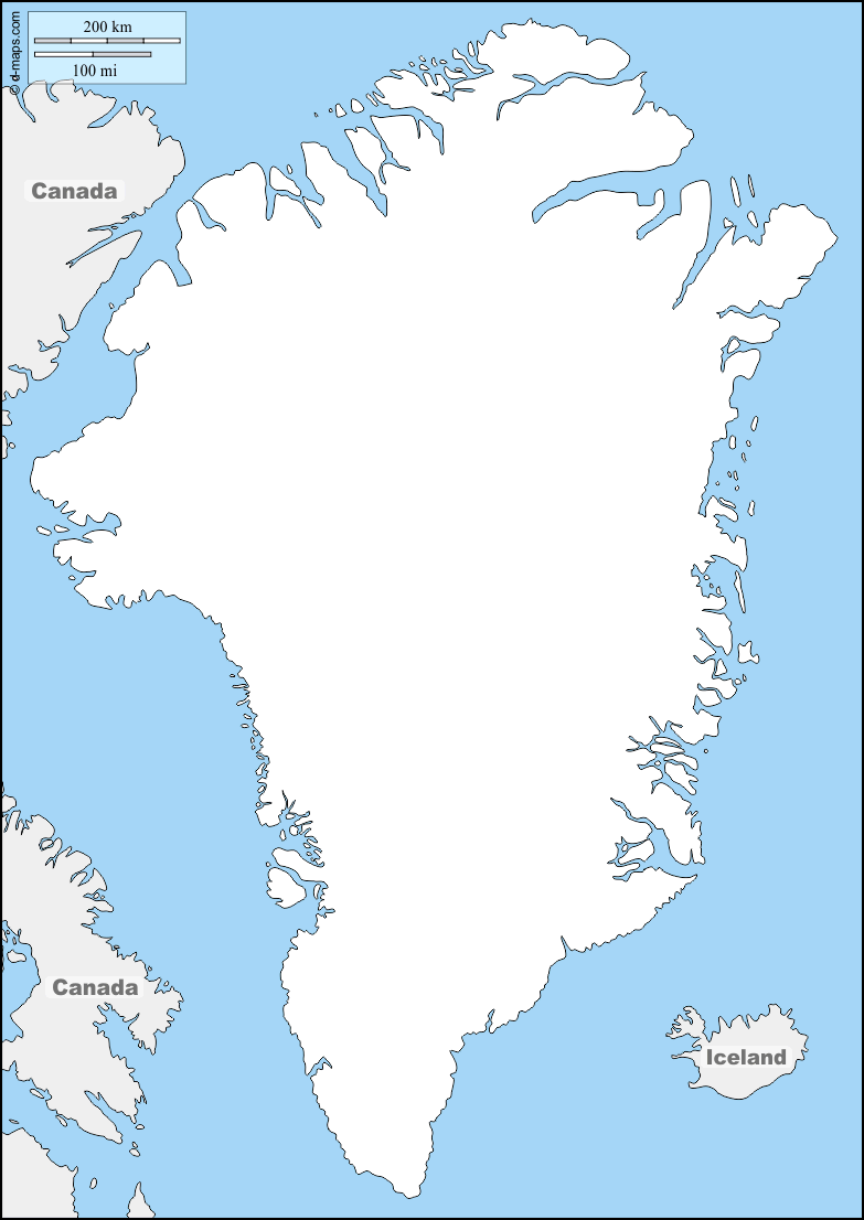 Maps and Locations of Greenland