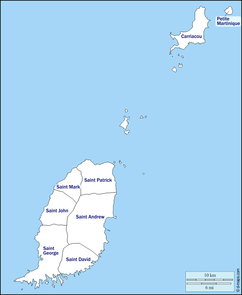 Maps and Locations of Grenada