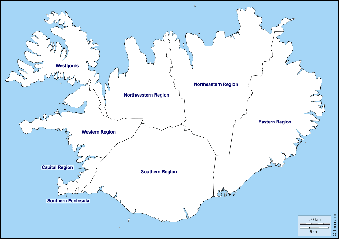 Maps and Locations of Iceland
