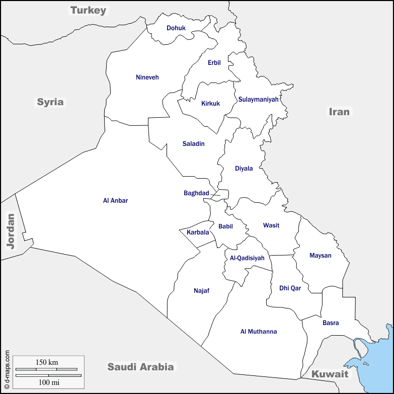 Maps and Locations of Iraq