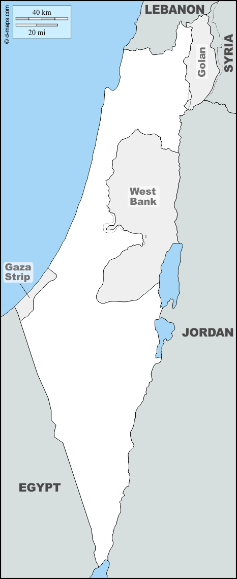 Maps and Locations of Israel
