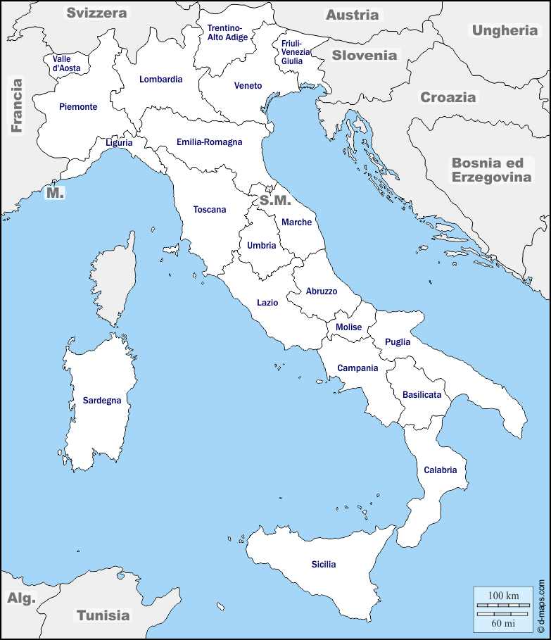 Maps and Locations of Italy