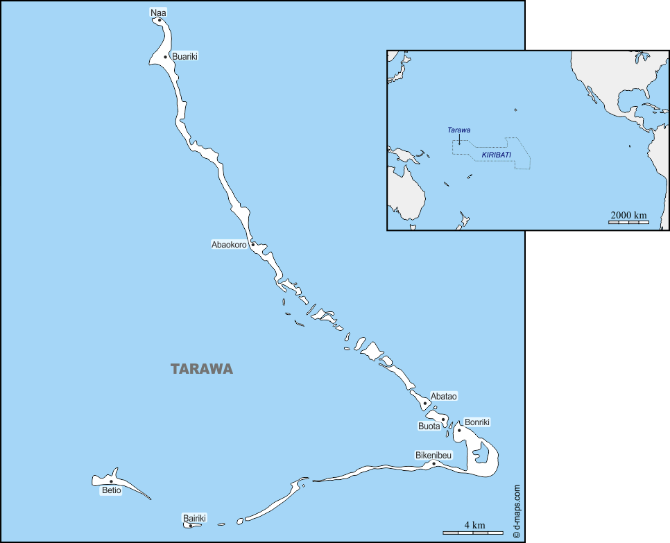 Maps and Locations of Kiribati