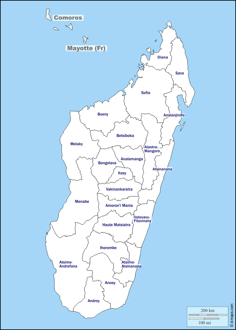 Maps and Locations of Madagascar