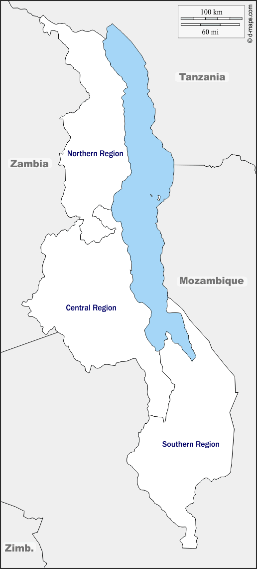 Maps and Locations of Malawi