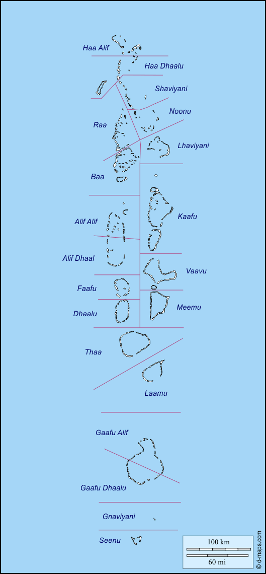 Maps and Locations of Maldives