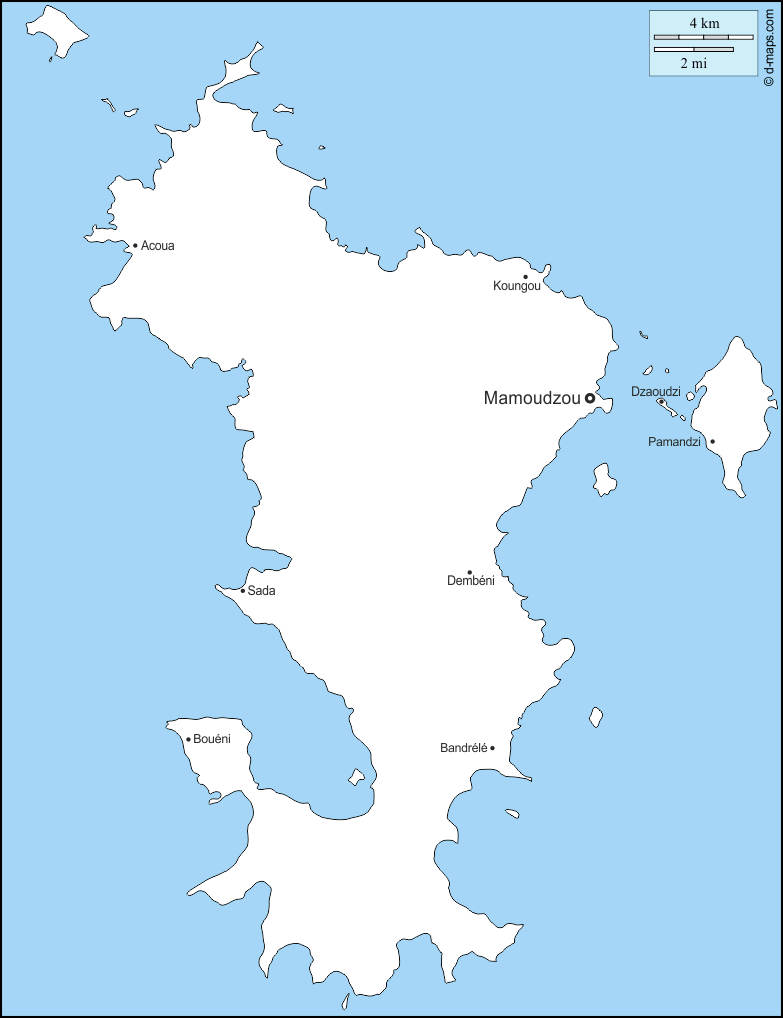Maps and Locations of Mayotte