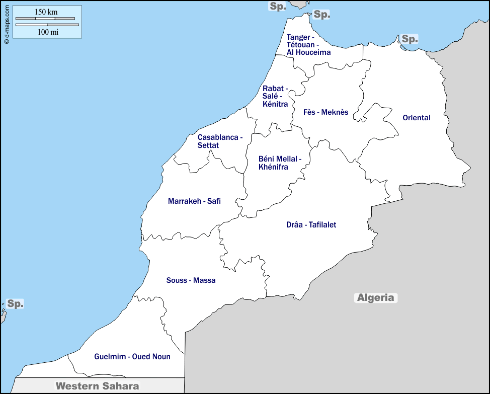 Maps and Locations of Morocco