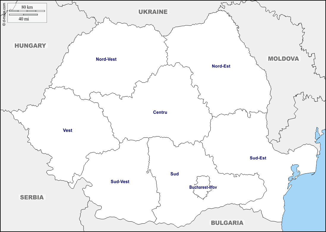 Maps and Locations of Romania