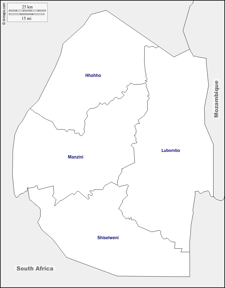 Maps and Locations of Swaziland