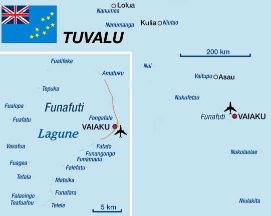 Maps and Locations of Tuvalu