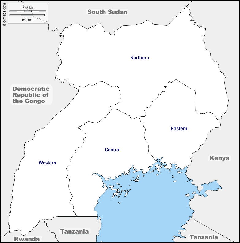 Maps and Locations of Uganda