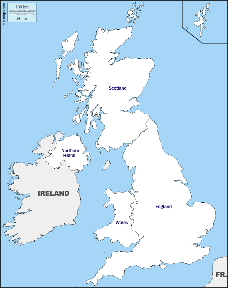 Maps and Locations of United Kingdom